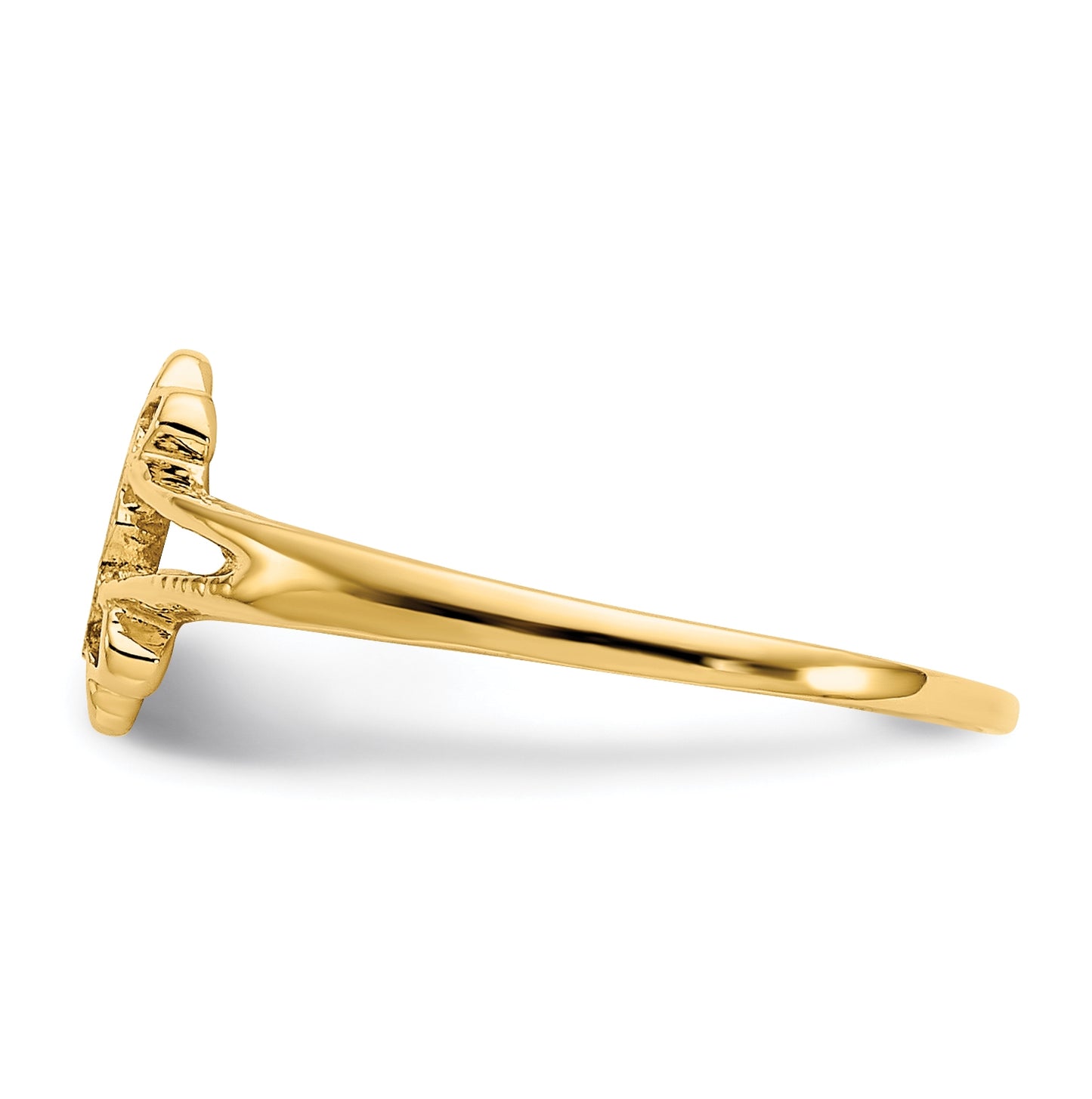14K Yellow Gold Child's Fancy Signet-Ring