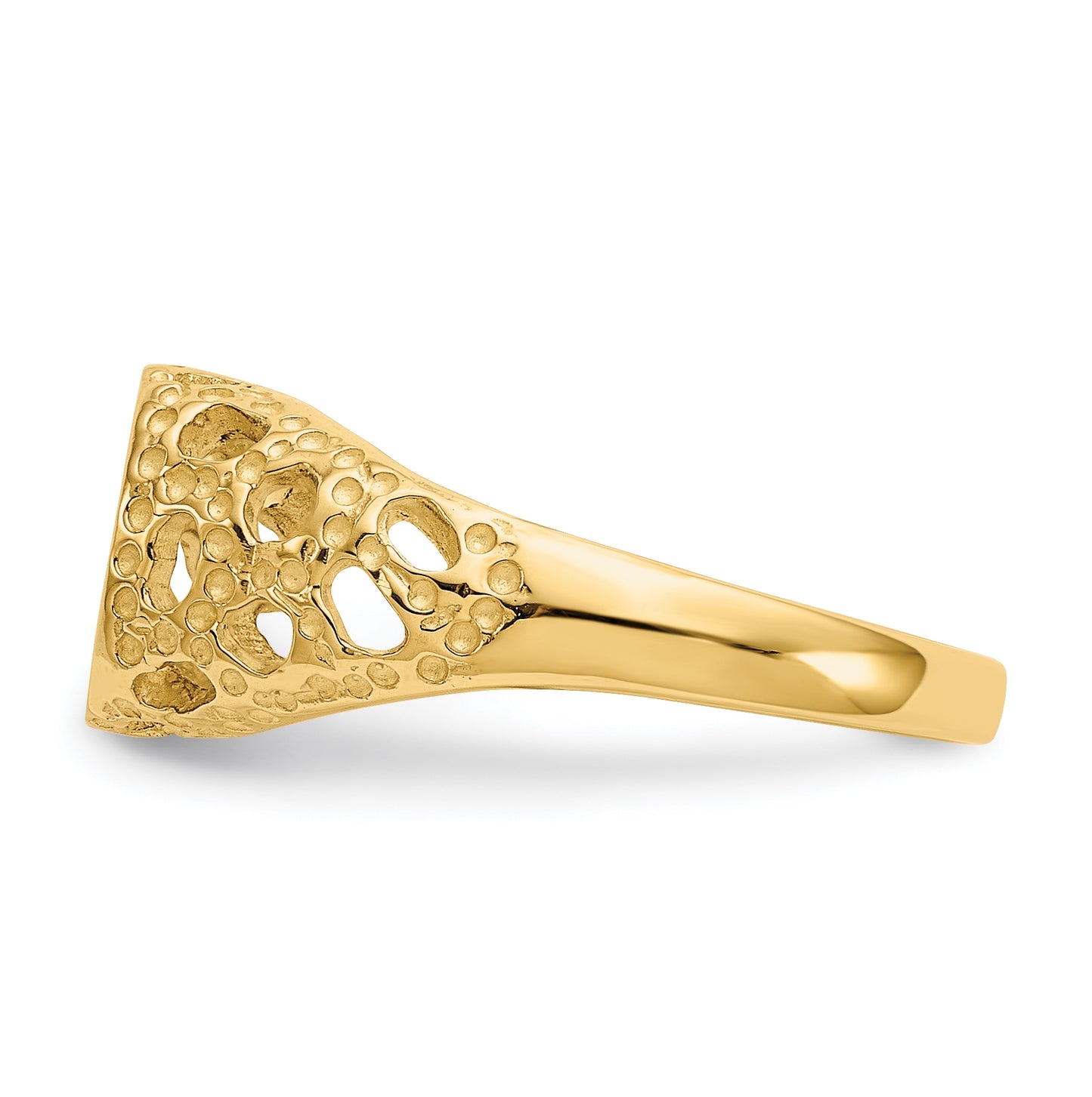 14K Yellow Gold Childs Fancy Signet Ring