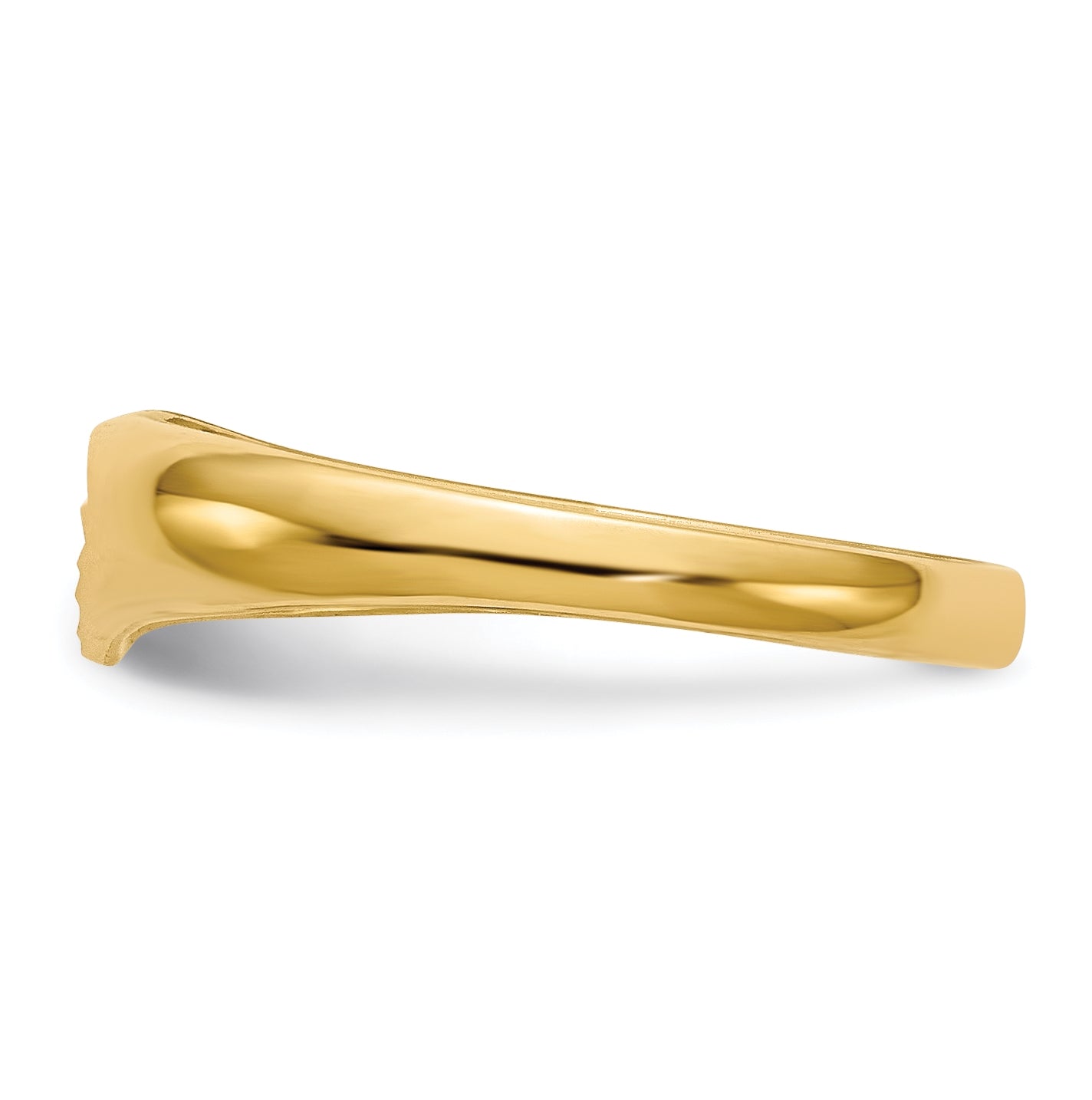 14K Yellow Gold Children's Heart Ring,  2 to 5 mm (tapered)