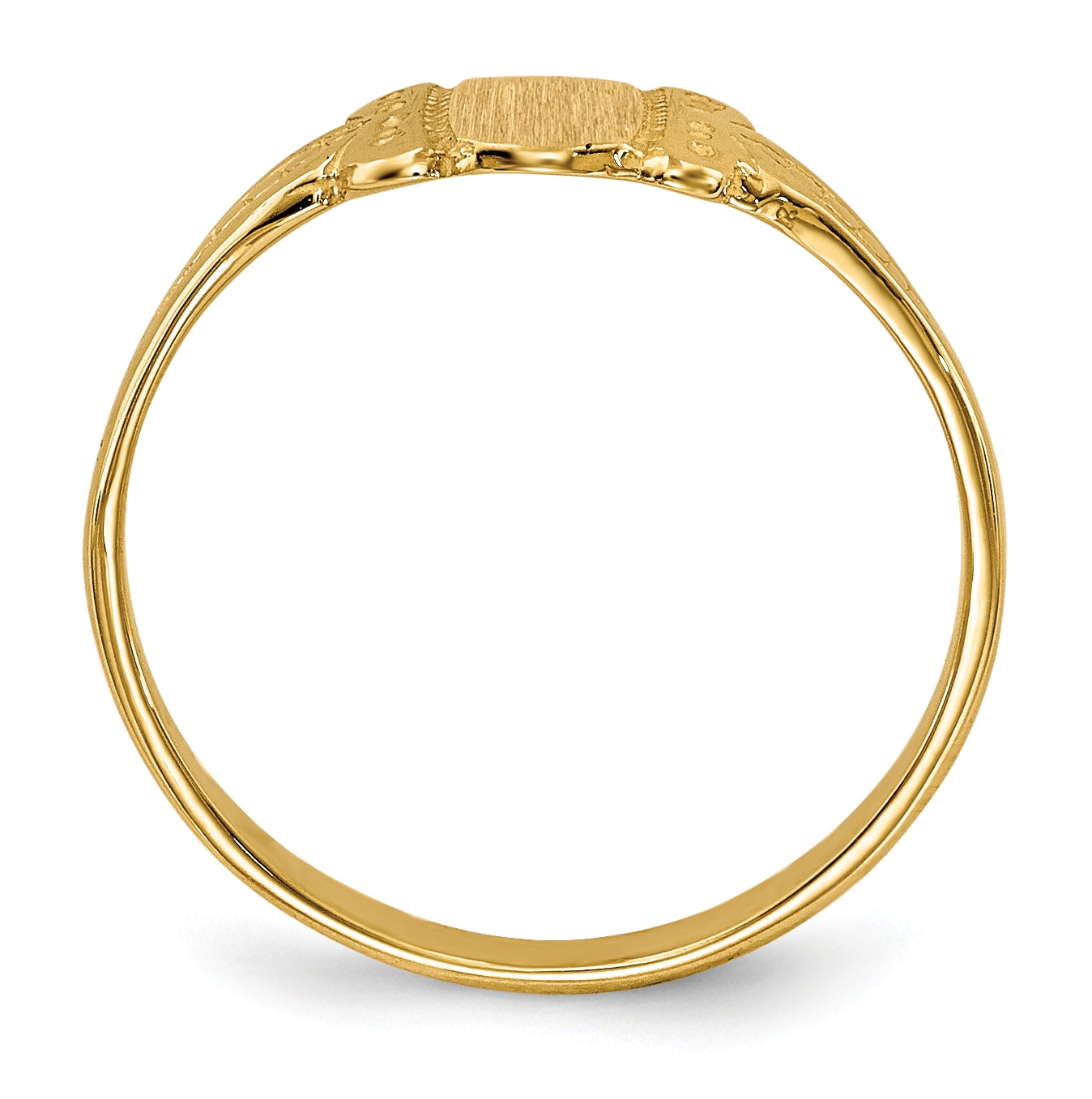 14K Yellow Gold Child's Signet-Ring