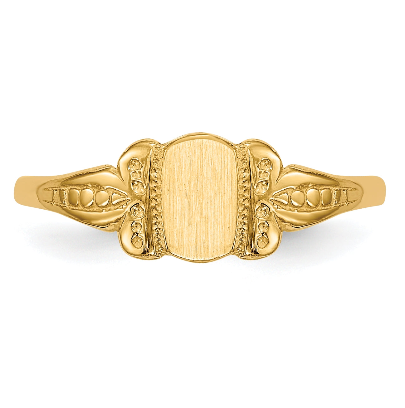 14K Yellow Gold Child's Signet-Ring