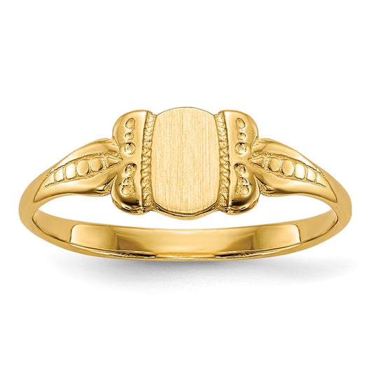 14K Yellow Gold Child's Signet-Ring