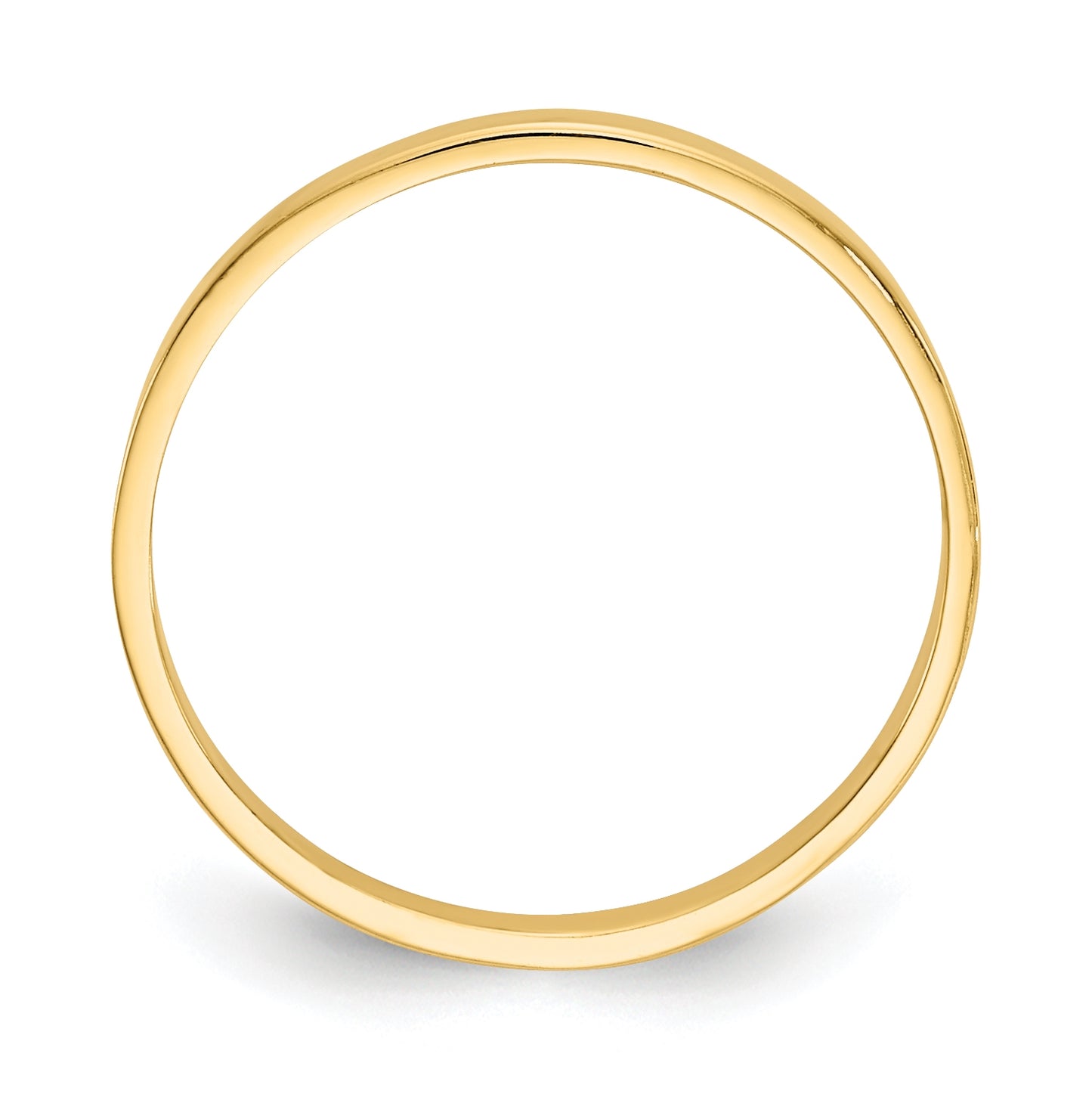 14K Yellow Gold High Polished Band Childs Ring
