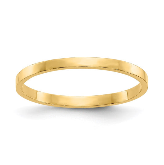 14K Yellow Gold High Polished Band Childs Ring