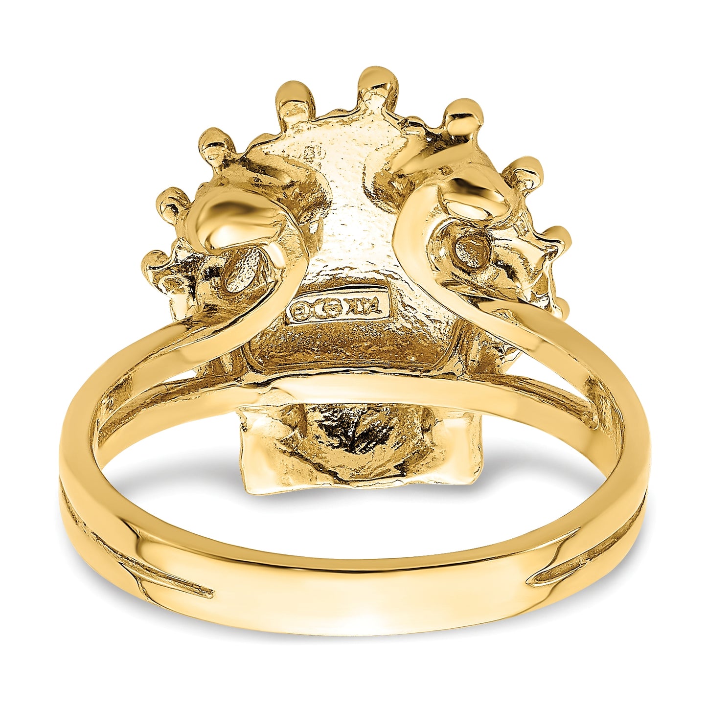 14K Yellow Gold Lion's Paw Shell Ring
