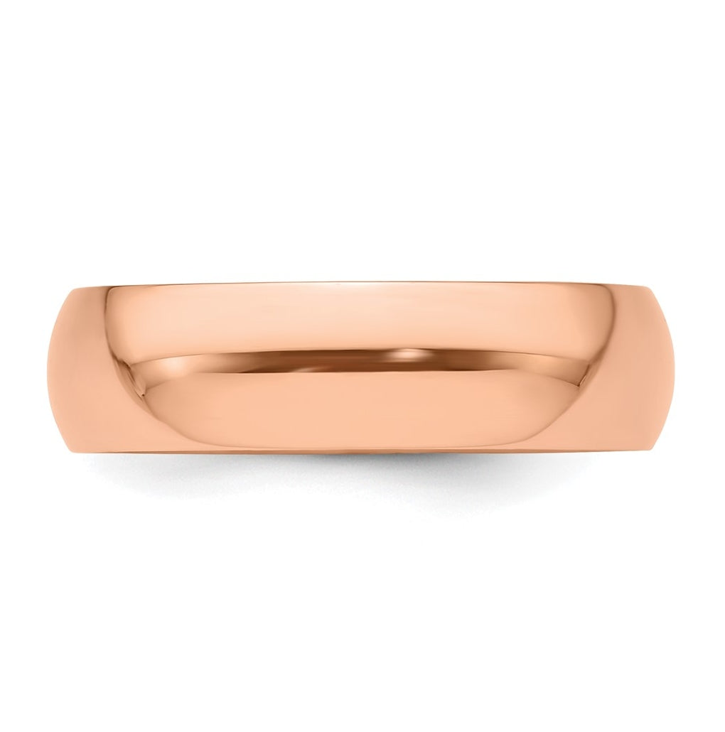 14k Yellow Or White Gold Or Platinum Half Round Wedding Band