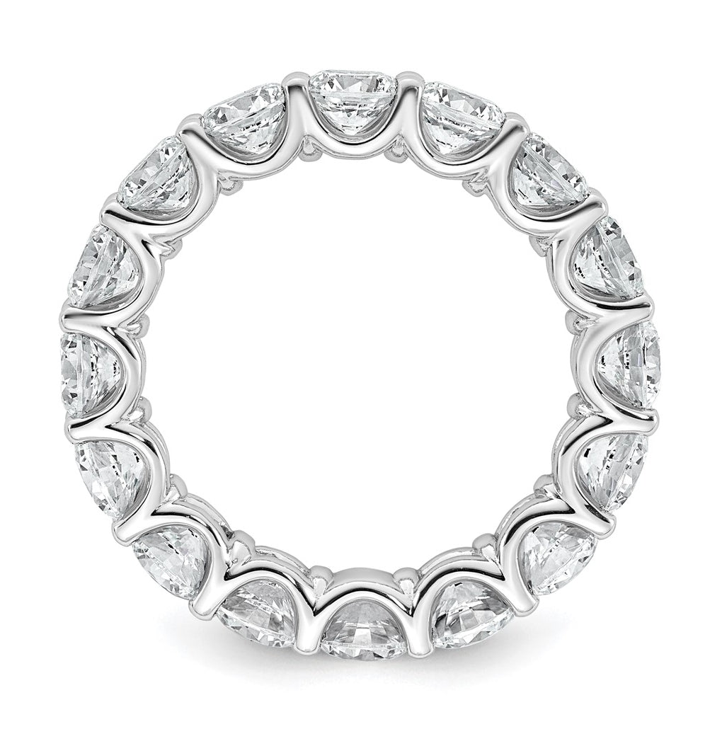 14k Yellow Or White Gold 4 3/4 carat Lab Grown Diamond VS+ F+ Round Complete Prong Set Eternity Band
