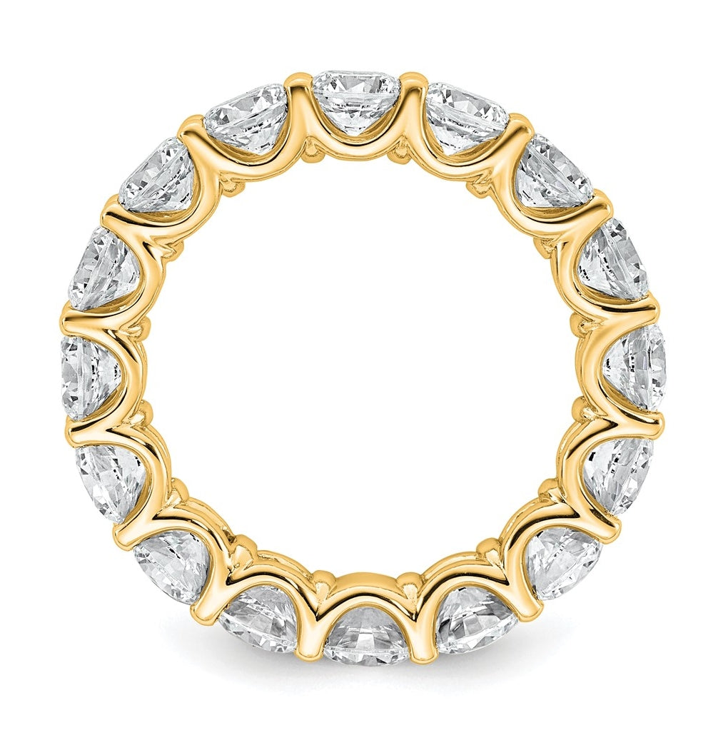 14k Yellow Or White Gold 4 3/4 carat Lab Grown Diamond VS+ F+ Round Complete Prong Set Eternity Band