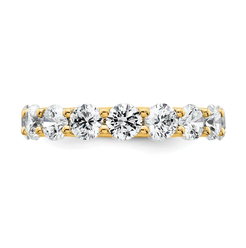 14k Yellow Or White Gold 4 3/4 carat Lab Grown Diamond VS+ F+ Round Complete Prong Set Eternity Band