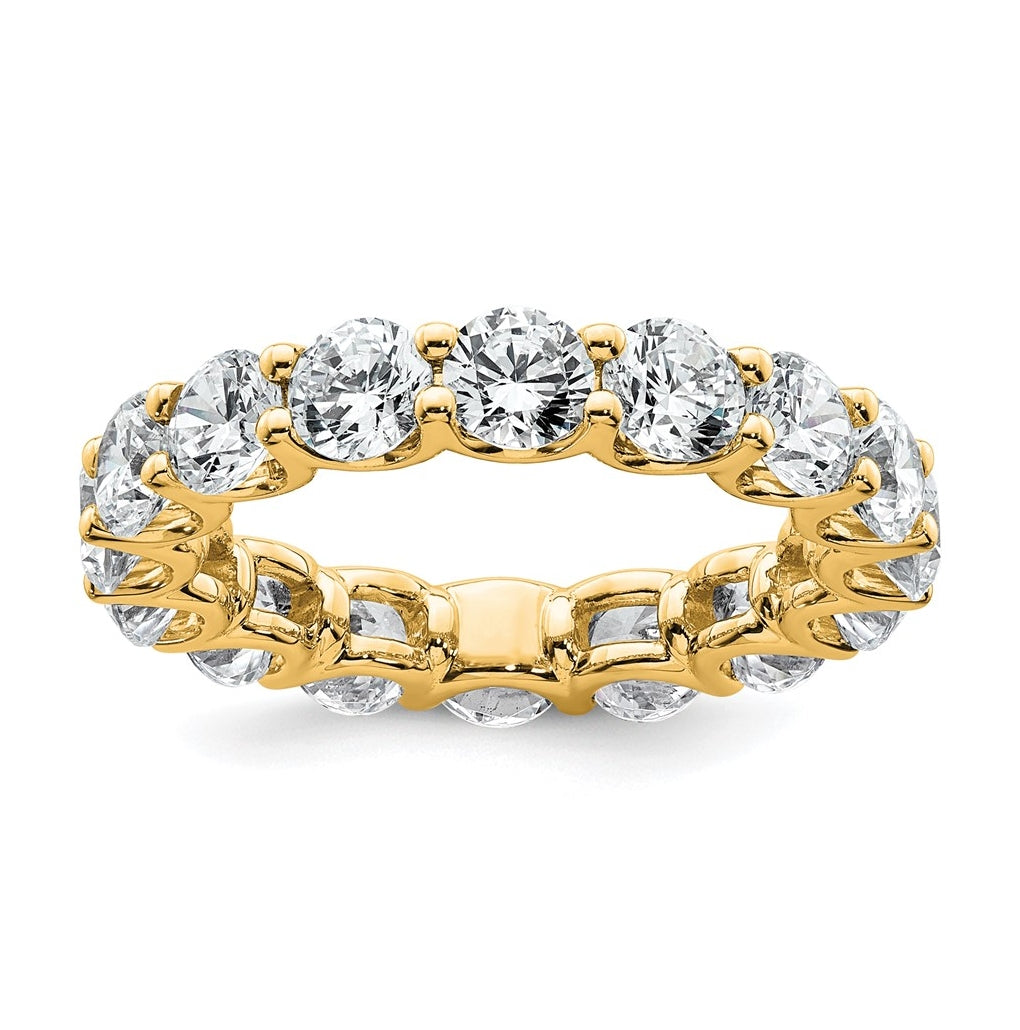 14k Yellow Or White Gold 4 3/4 carat Lab Grown Diamond VS+ F+ Round Complete Prong Set Eternity Band