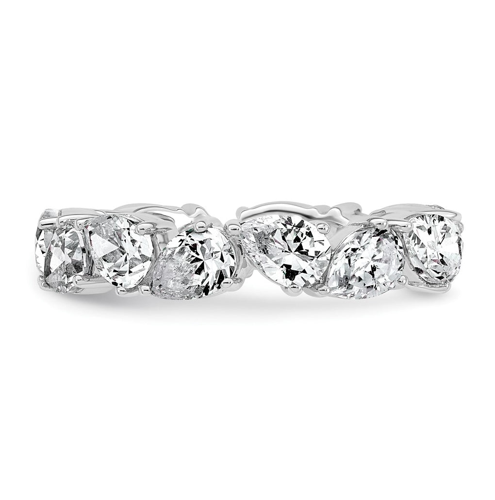 14k White Gold 3 carat Lab Grown Diamond VS+ F+ Complete Fashion Ring