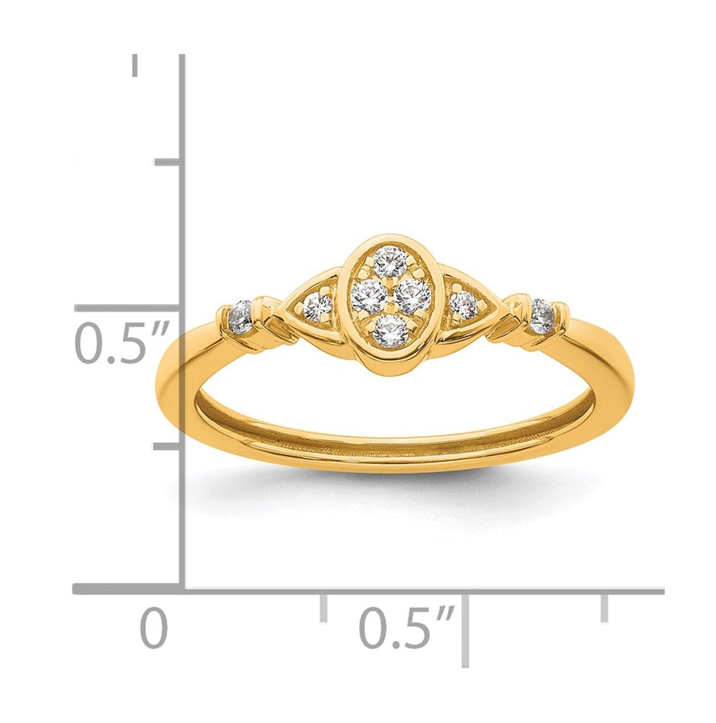 14K Yellow Or White Gold Complete Diamond Cluster Oval Engagement Ring
