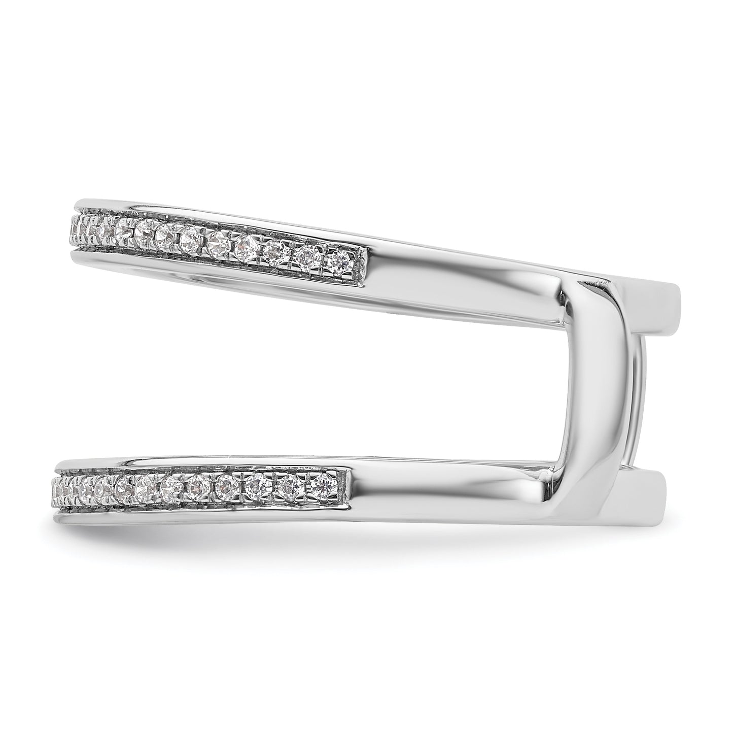 14K Yellow Or White Gold Complete Diamond Ring Guard