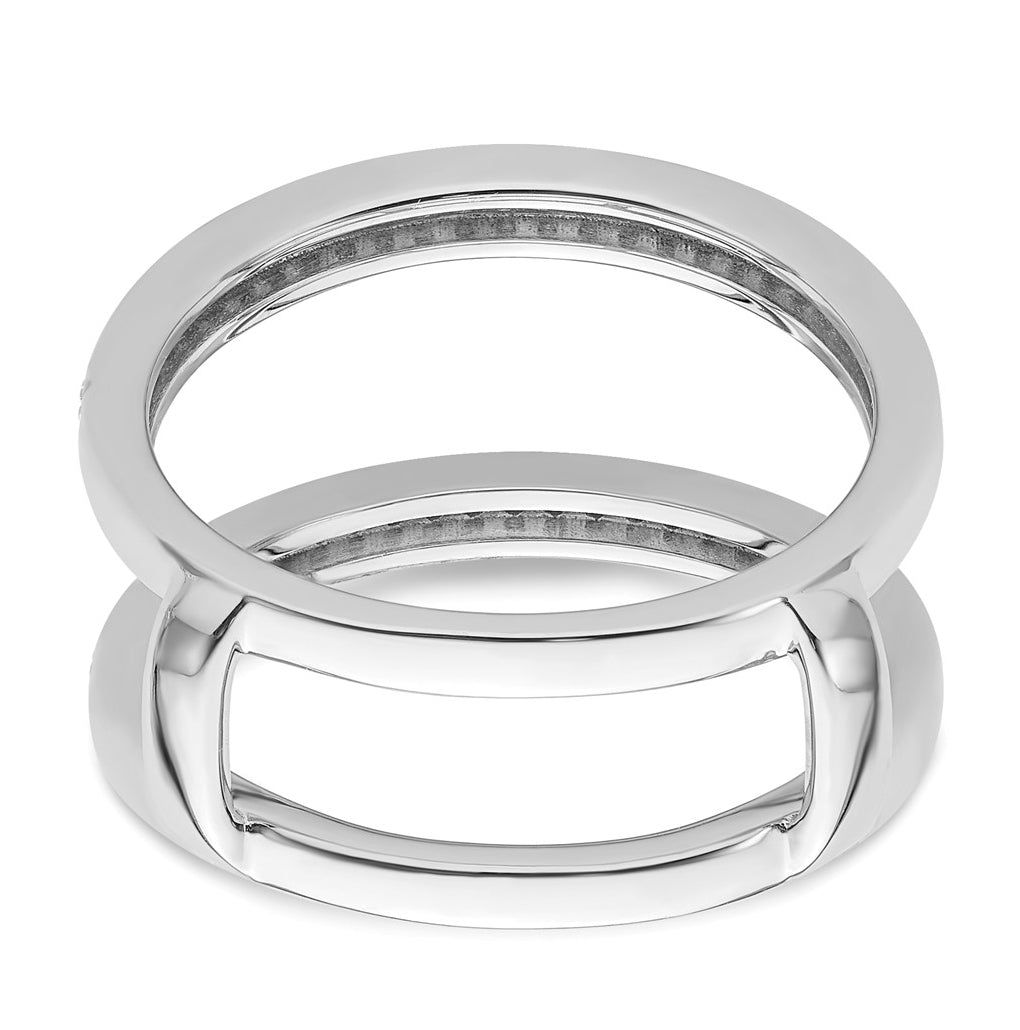 14K Yellow Or White Gold Complete Diamond Ring Guard