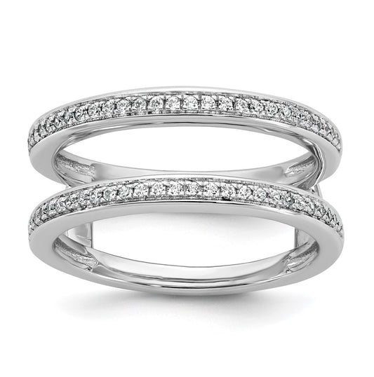 14K Yellow Or White Gold Complete Diamond Ring Guard
