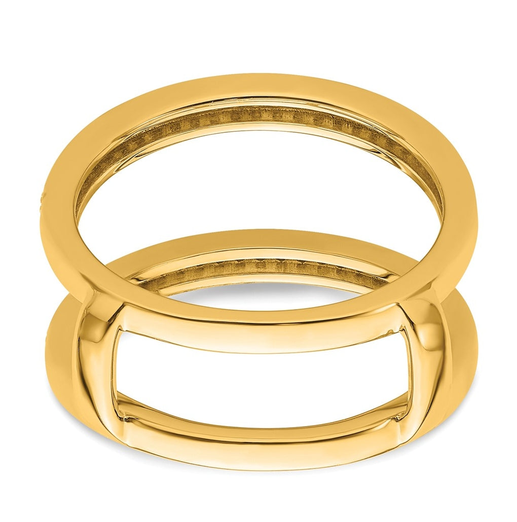 14K Yellow Or White Gold Complete Diamond Ring Guard