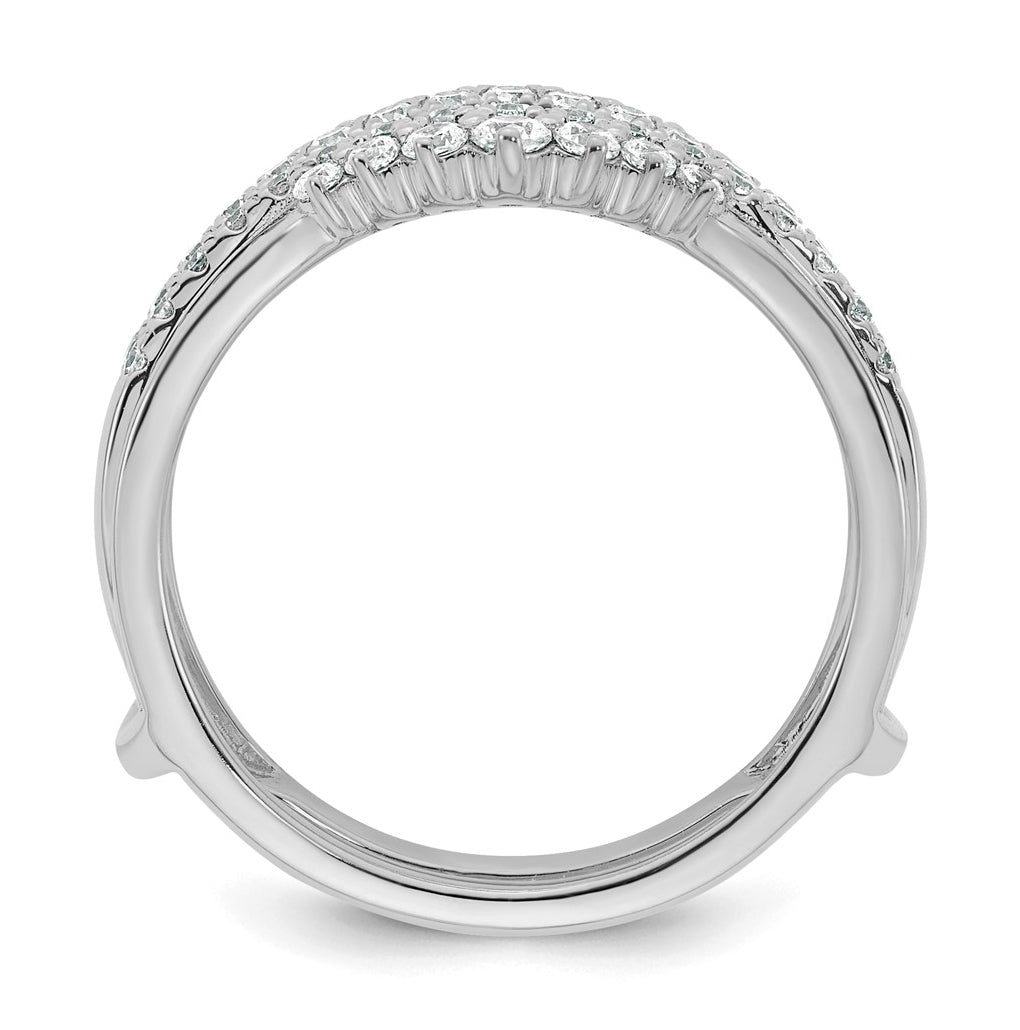 14K Yellow Or White Gold Complete Diamond Ring Guard