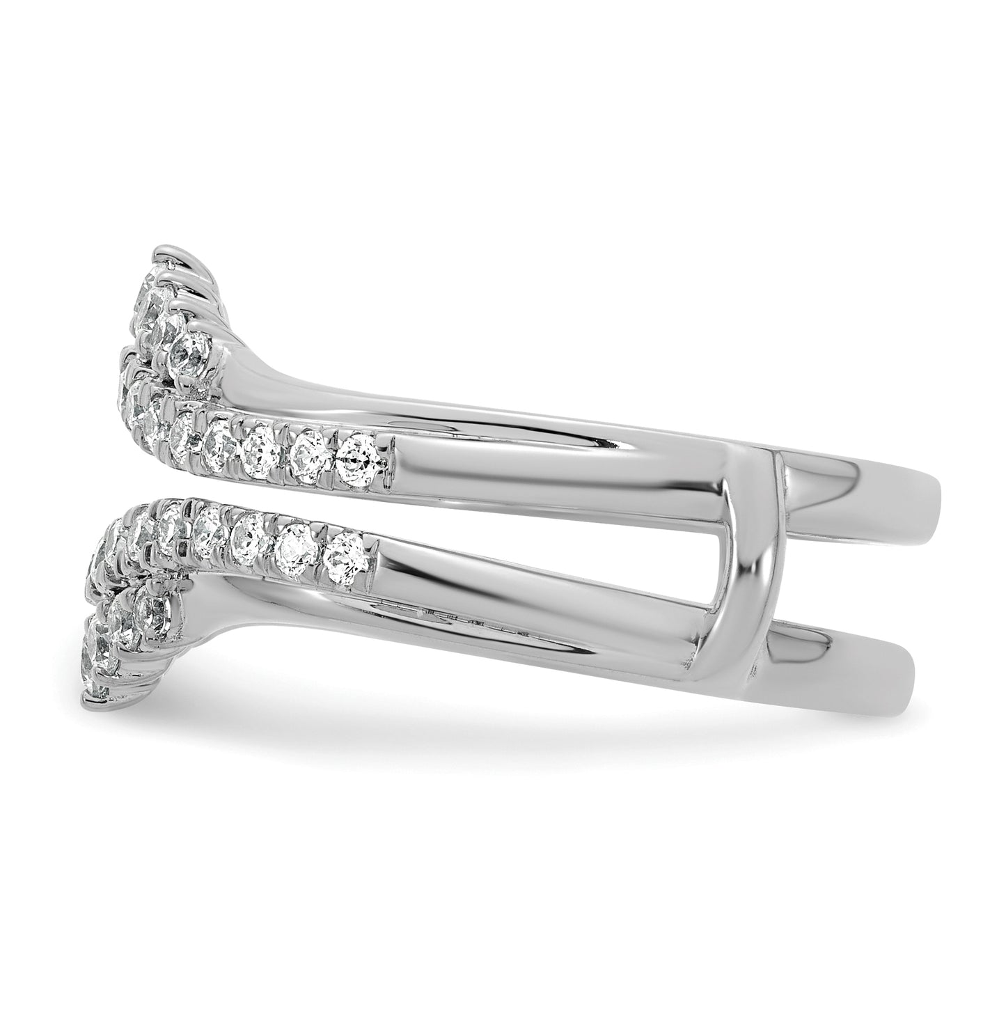 14K Yellow Or White Gold Complete Diamond Ring Guard