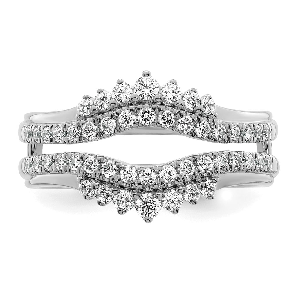 14K Yellow Or White Gold Complete Diamond Ring Guard