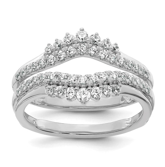 14K Yellow Or White Gold Complete Diamond Ring Guard