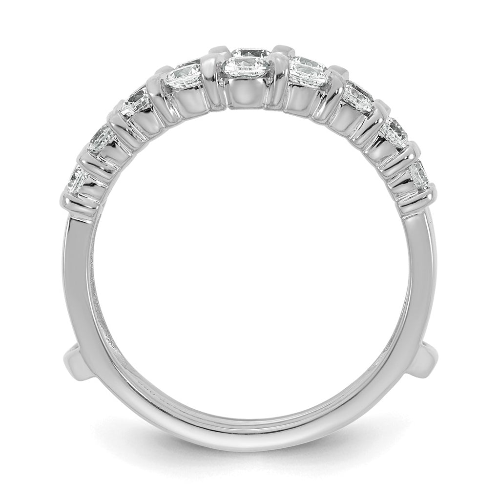 14K Yellow Or White Gold Complete Diamond Ring Guard