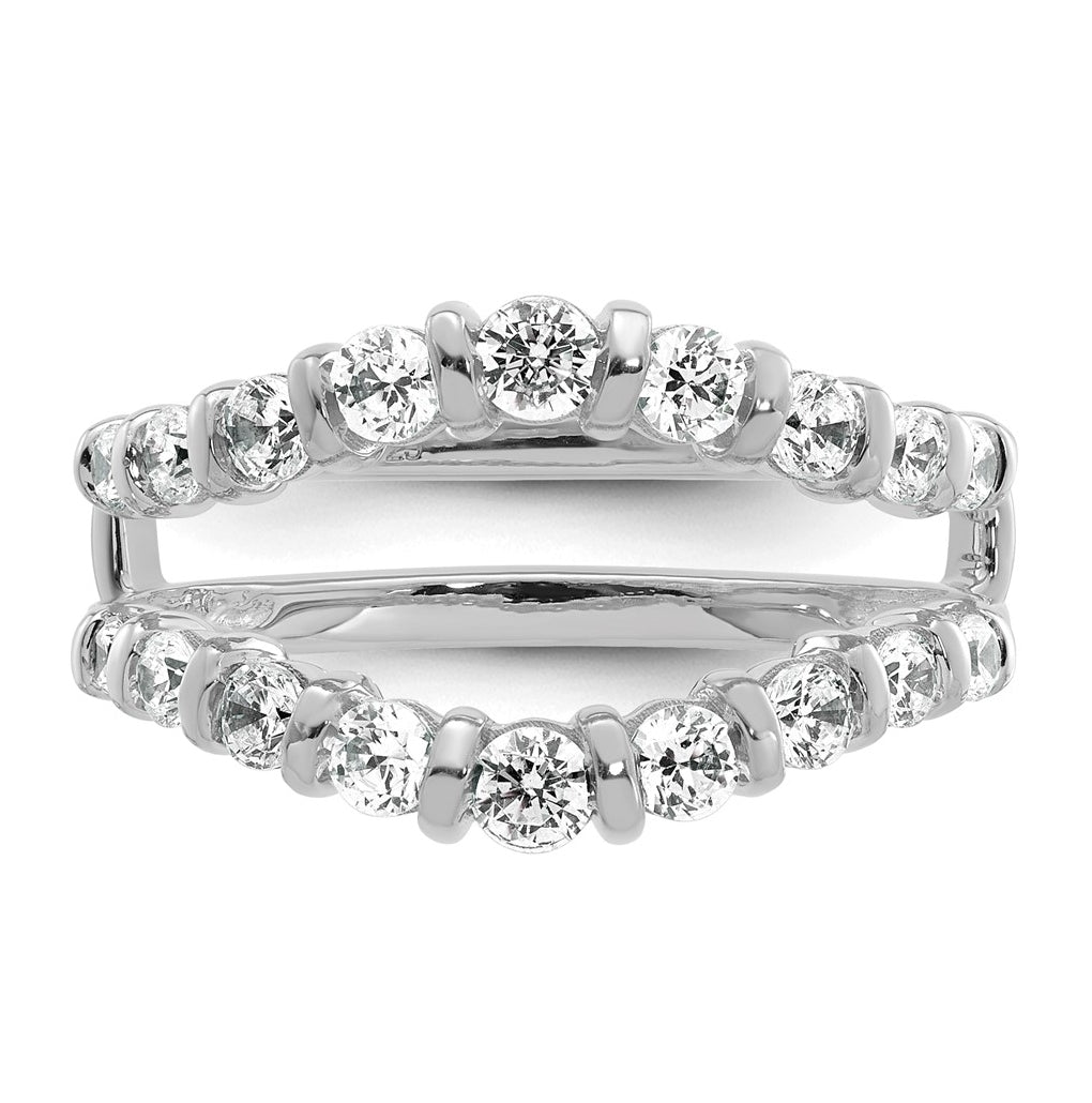 14K Yellow Or White Gold Complete Diamond Ring Guard