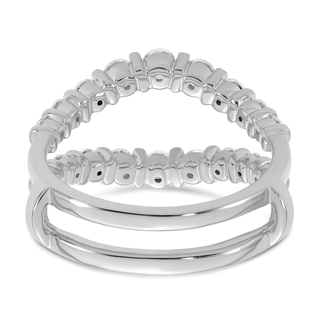 14K Yellow Or White Gold Complete Diamond Ring Guard