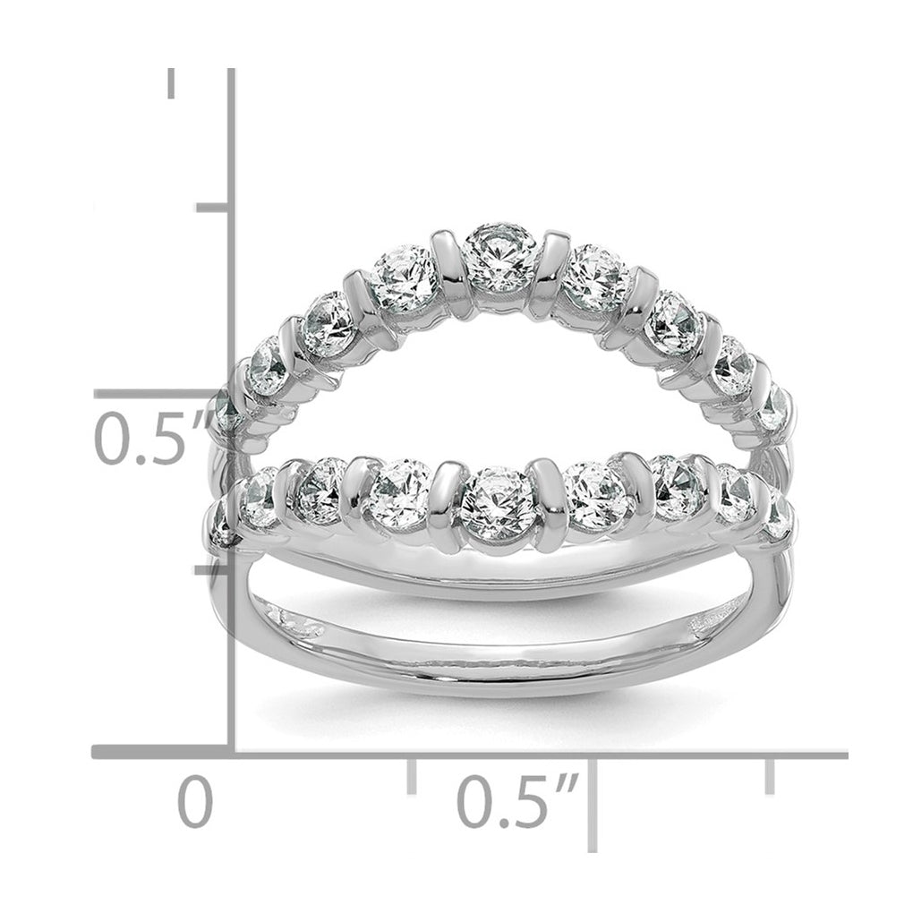 14K Yellow Or White Gold Complete Diamond Ring Guard