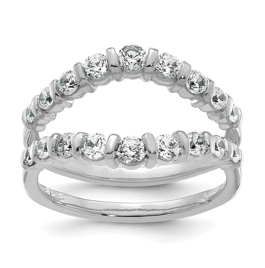 14K Yellow Or White Gold Complete Diamond Ring Guard