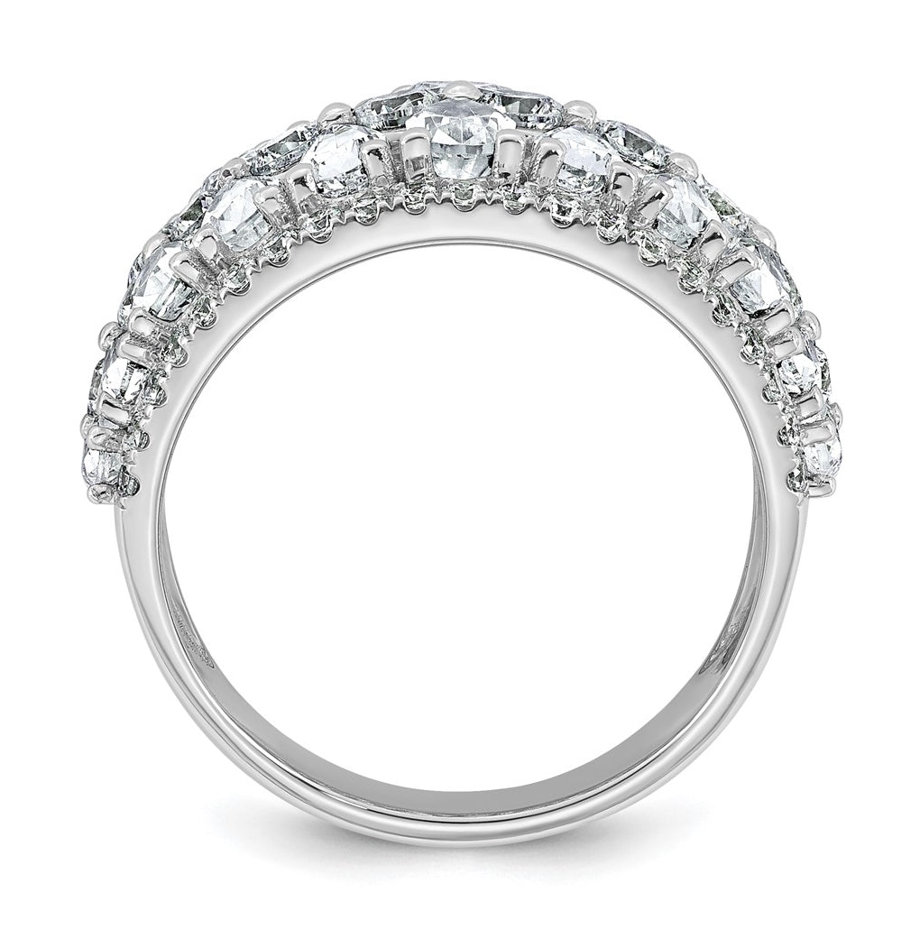 14k 3 3/4 carat Lab Grown Diamond VS+ F+ Complete Fashing Ring