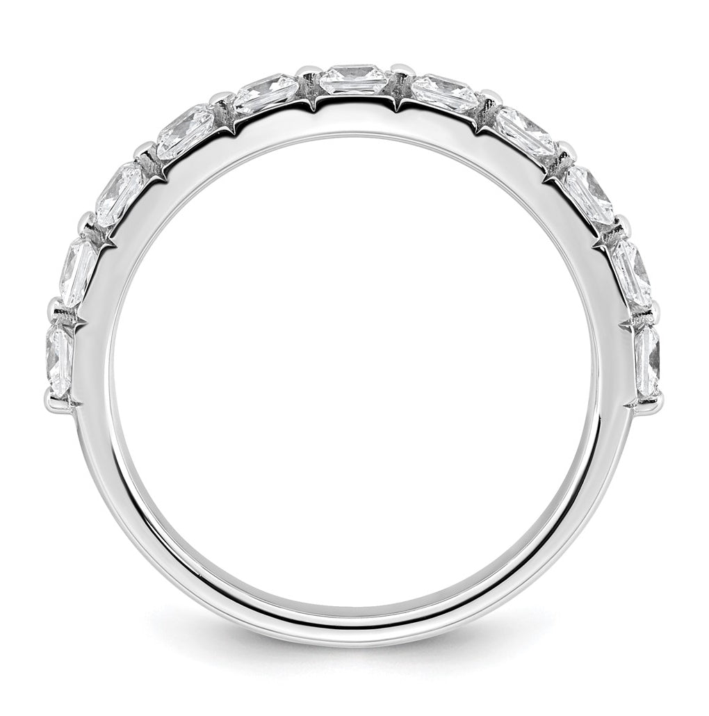 14k White Gold 1 carat Lab Grown Diamond VS+ F+ Complete Wedding Band