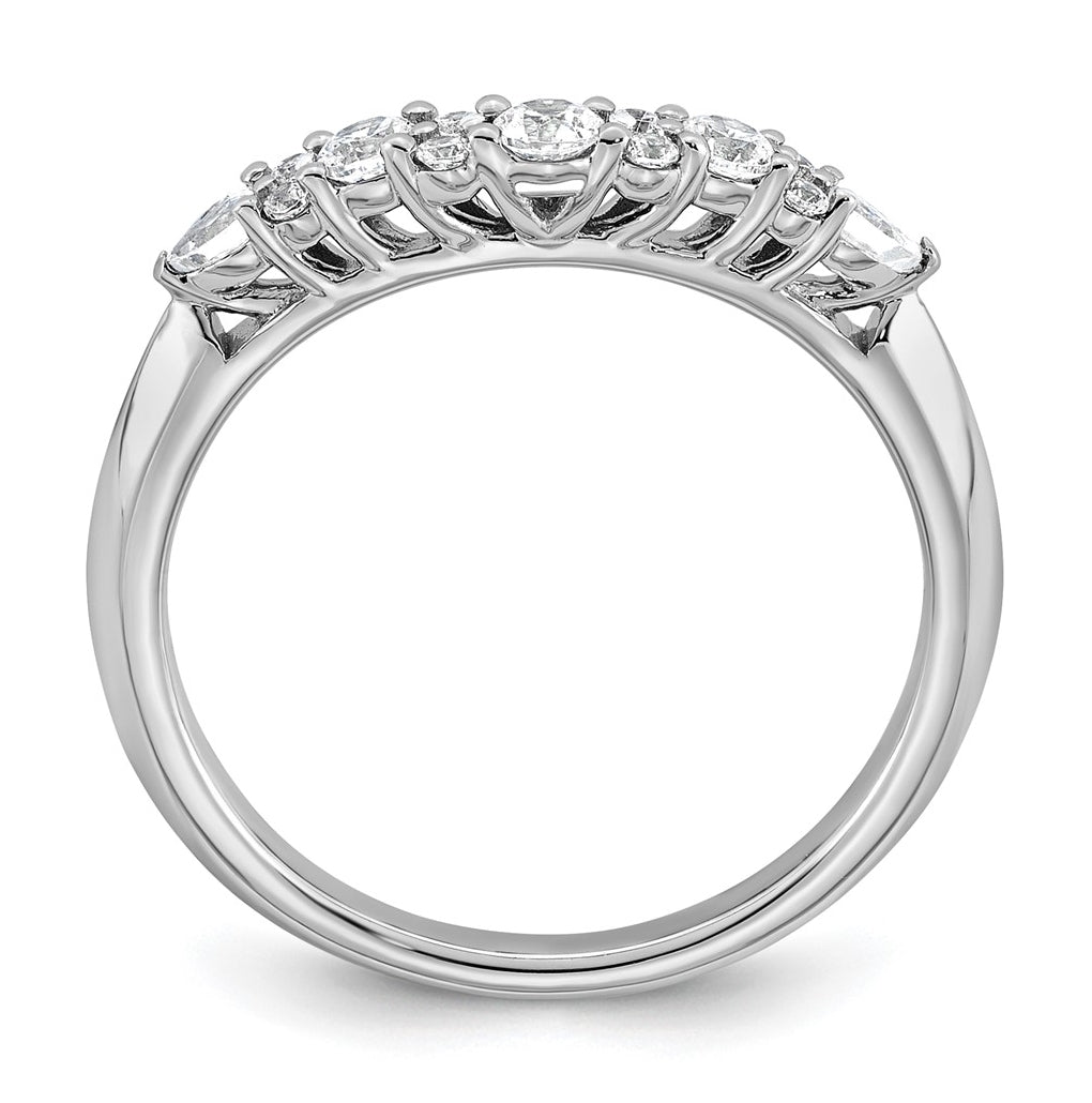 14k White Gold 1/3 carat Lab Grown Diamond VS+ F+ Complete Wedding Band