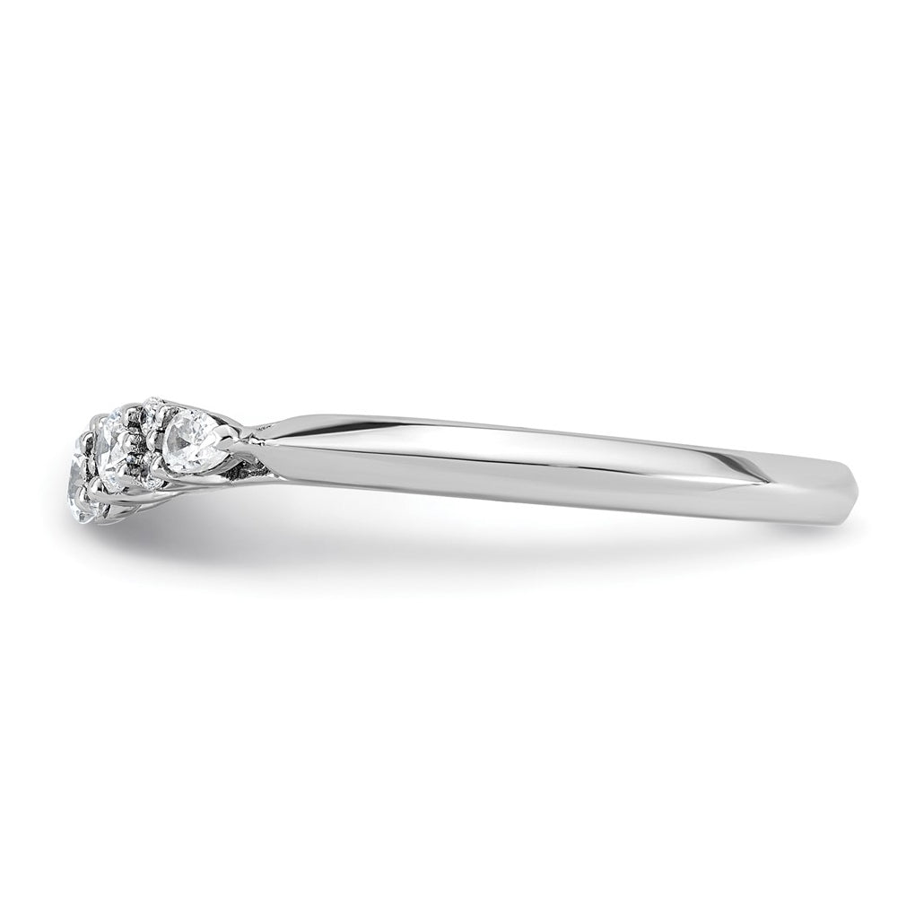 14k White Gold 1/3 carat Lab Grown Diamond VS+ F+ Complete Wedding Band