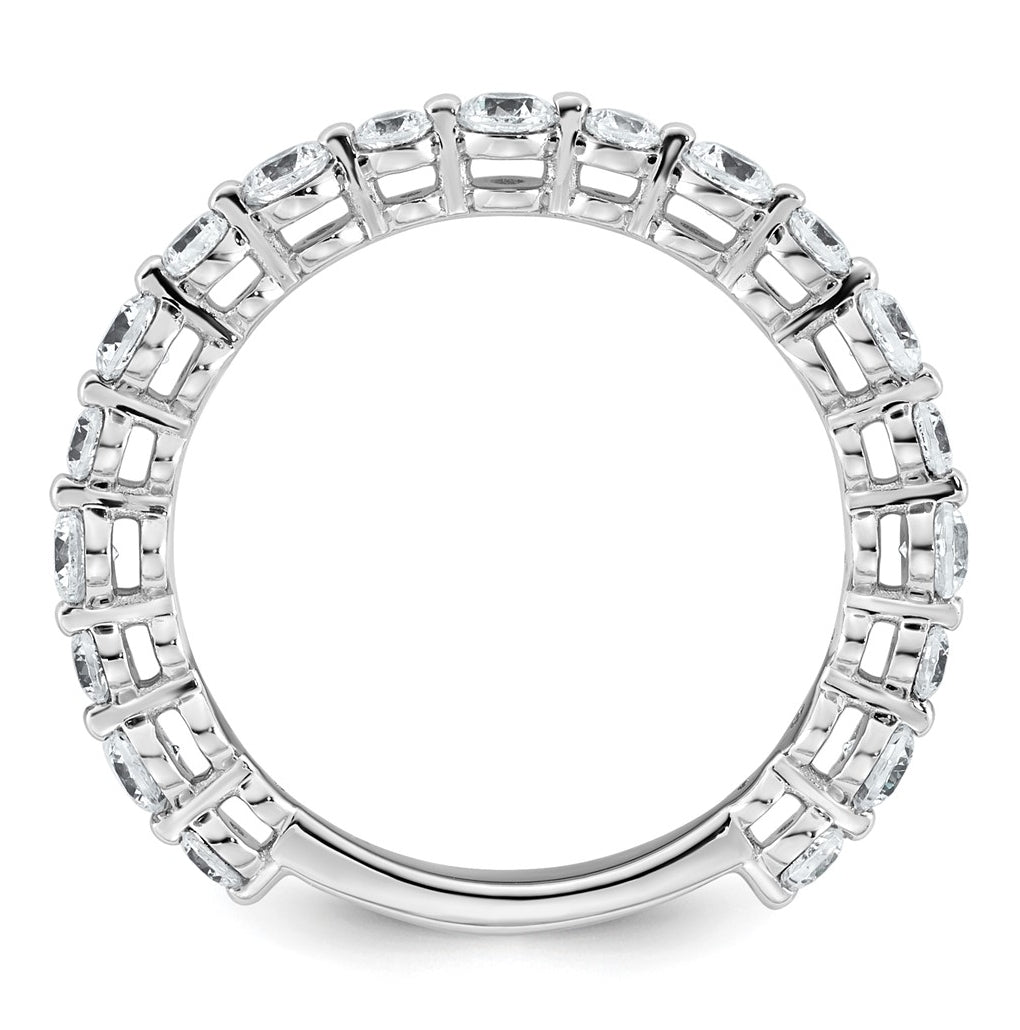 14k White Gold 7/8 carat Lab Grown Diamond VS+ F+ Complete Wedding Band