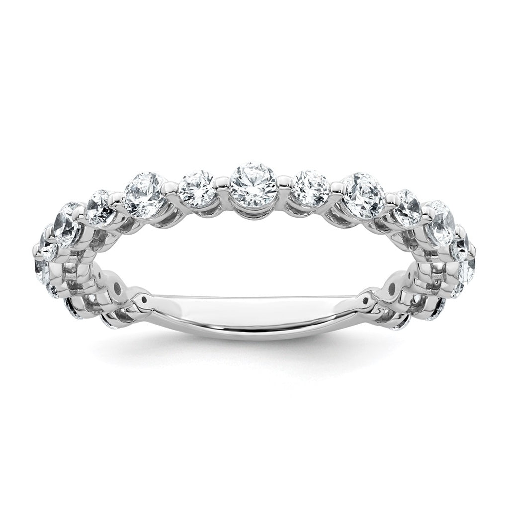 14k White Gold 7/8 carat Lab Grown Diamond VS+ F+ Complete Wedding Band