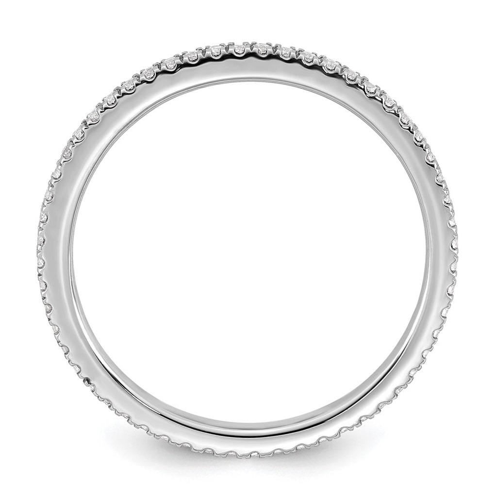 14k White Gold 1/4 carat Lab Grown Diamond VS+ F+ Complete Wedding Band