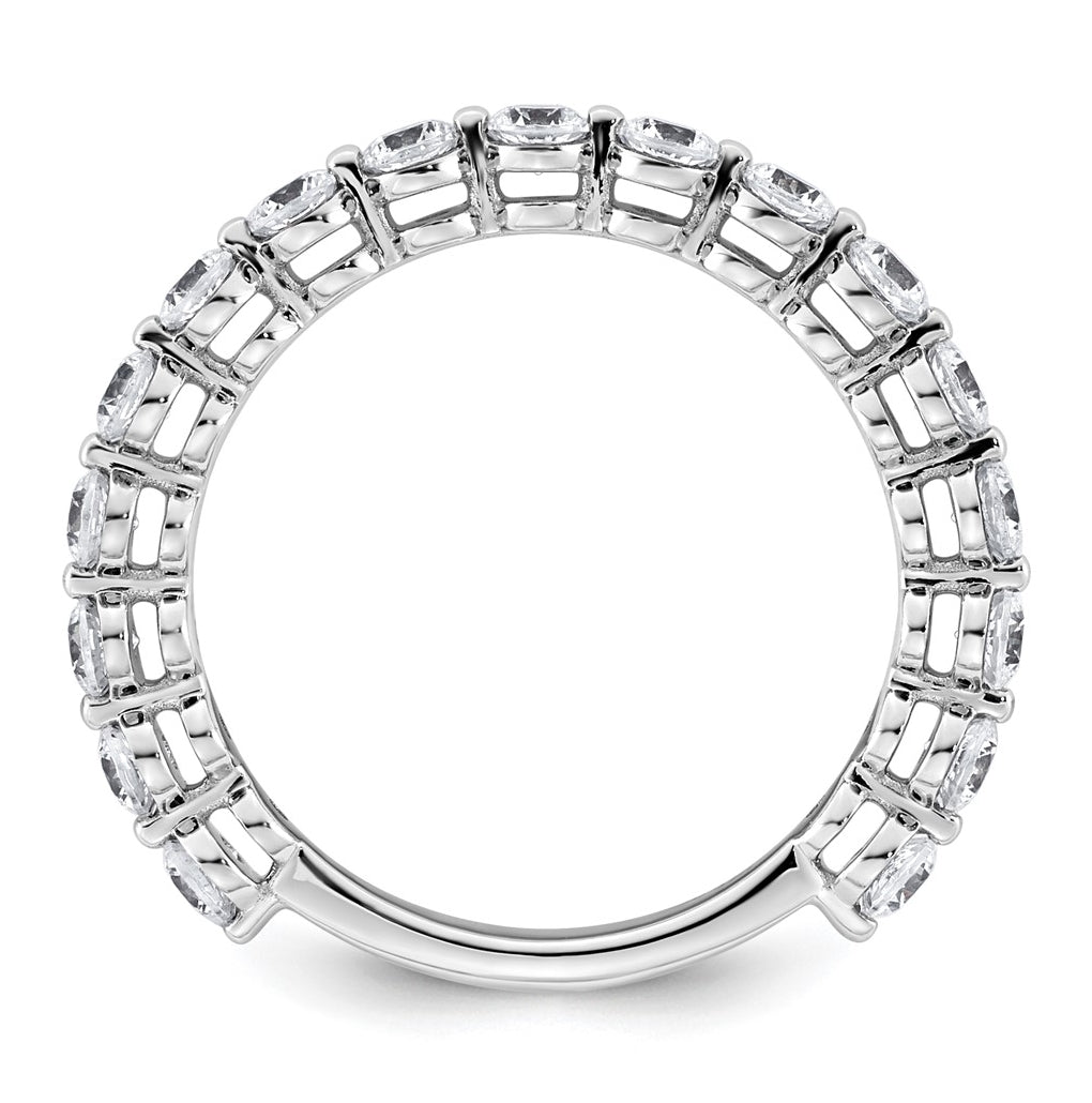 14k White Gold 1 carat Lab Grown Diamond VS+ F+ Complete Wedding Band