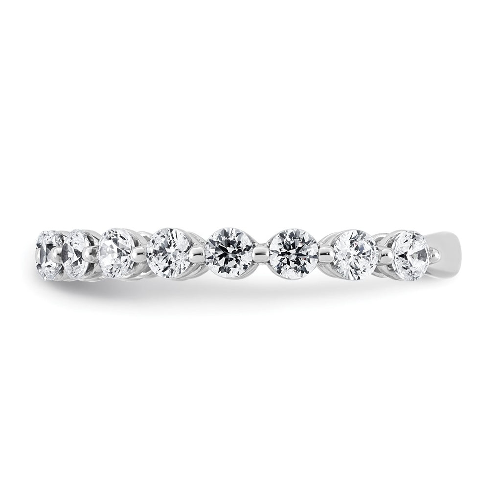 14k White Gold 1 carat Lab Grown Diamond VS+ F+ Complete Wedding Band
