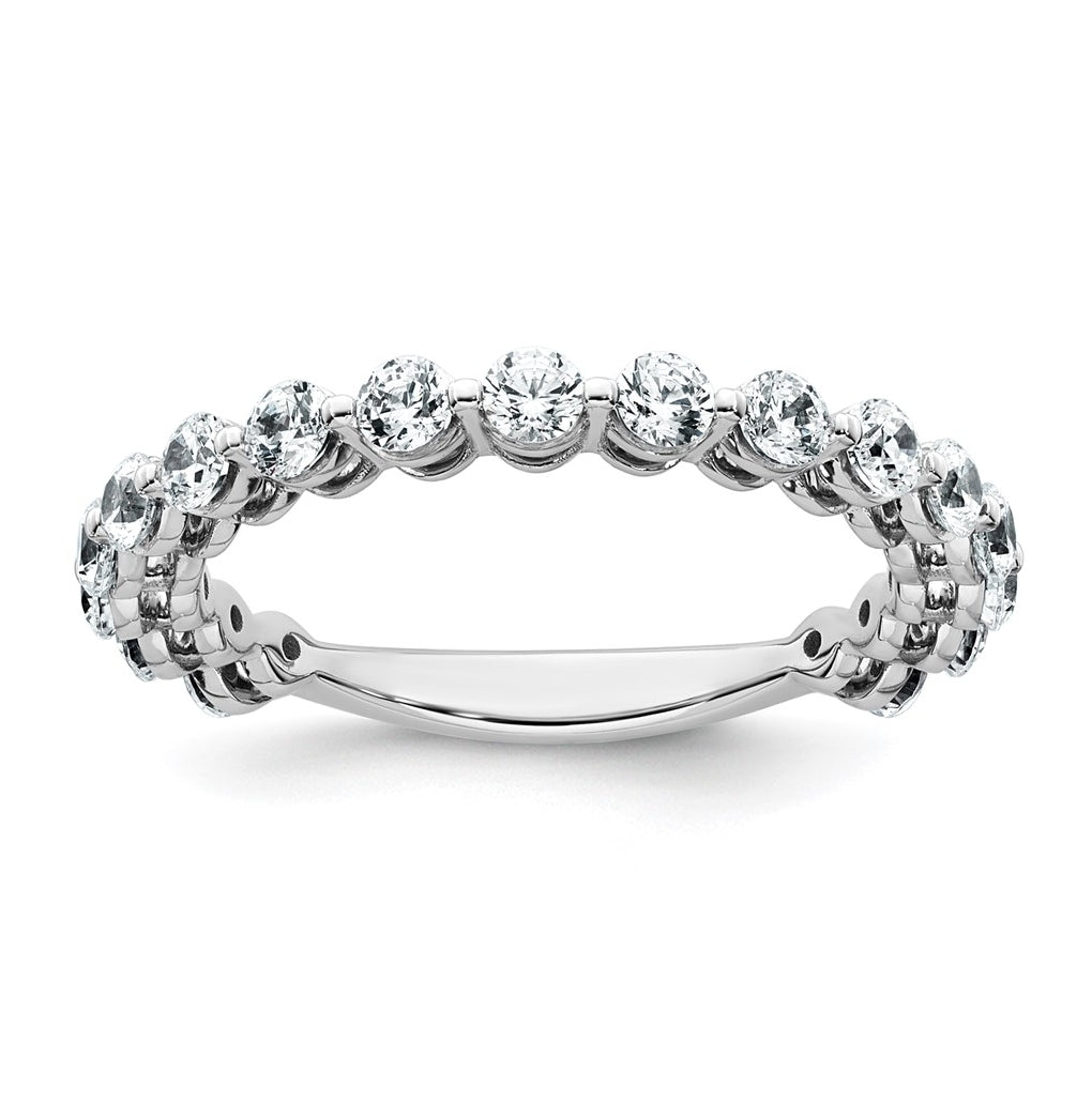 14k White Gold 1 carat Lab Grown Diamond VS+ F+ Complete Wedding Band