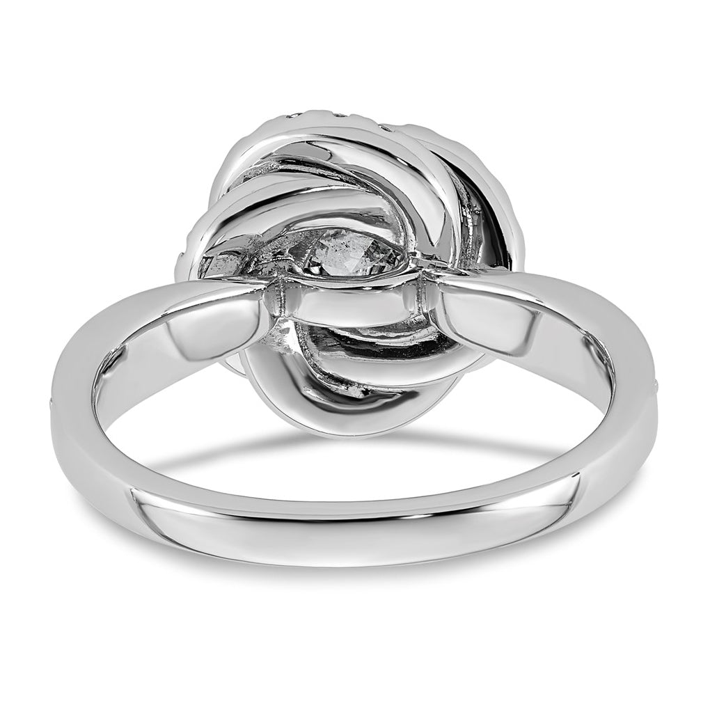 14K White Gold 2ct Certified Round Center Lab Grown Diamond VS+ F+ Swirl Halo Ring