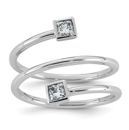 14K White Gold 1/3ct Lab Grown Diamond VS+ F+ Comp Fashion Ring – Elegant Jewelry Gift for Birthday, Anniversary, Engagement, Wedding