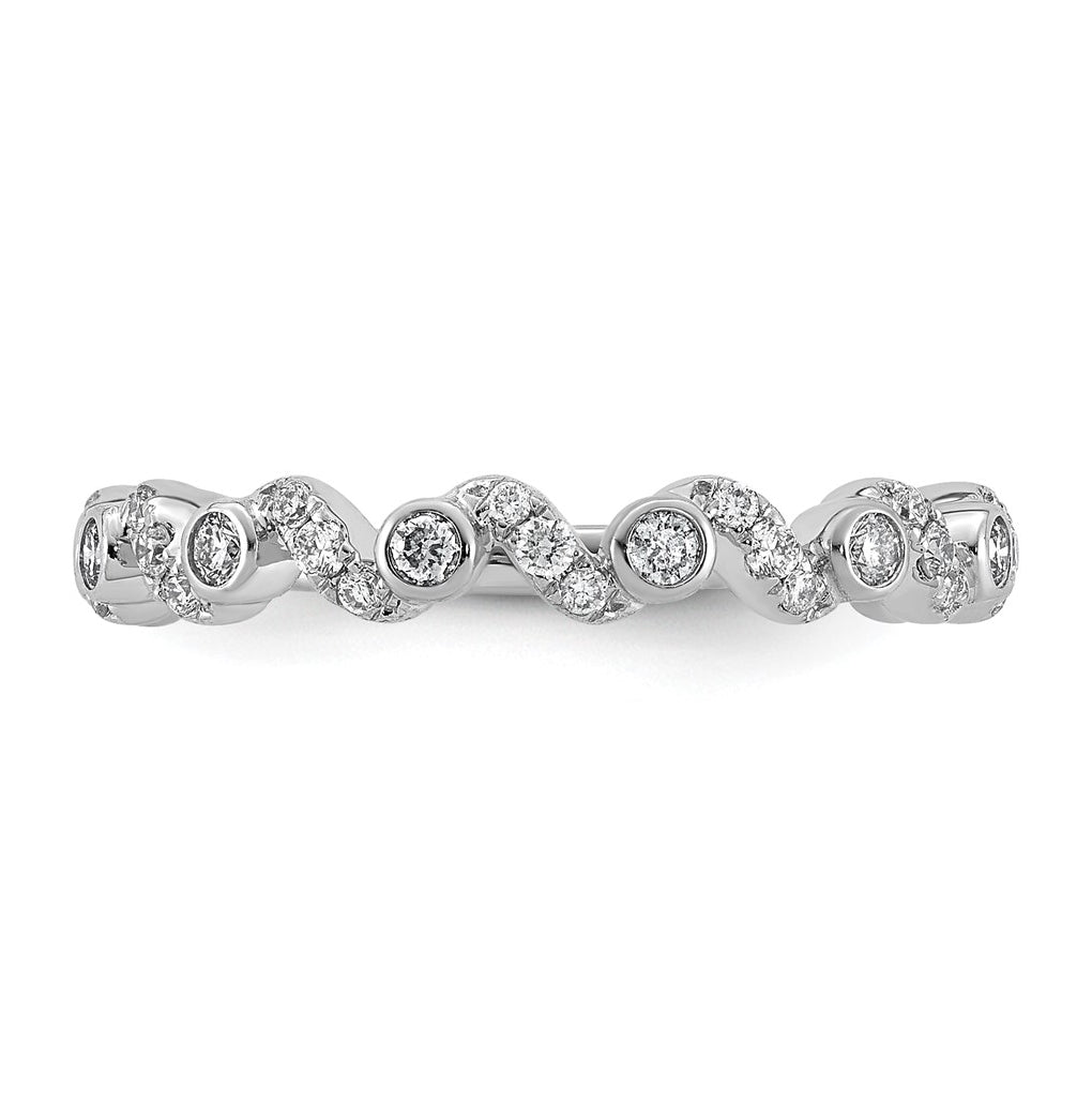 14K White Gold 1/3ct Lab Grown Diamond VS+ F+ Comp Wedding Band – Elegant Jewelry Gift for Birthday, Anniversary, Engagement, Wedding