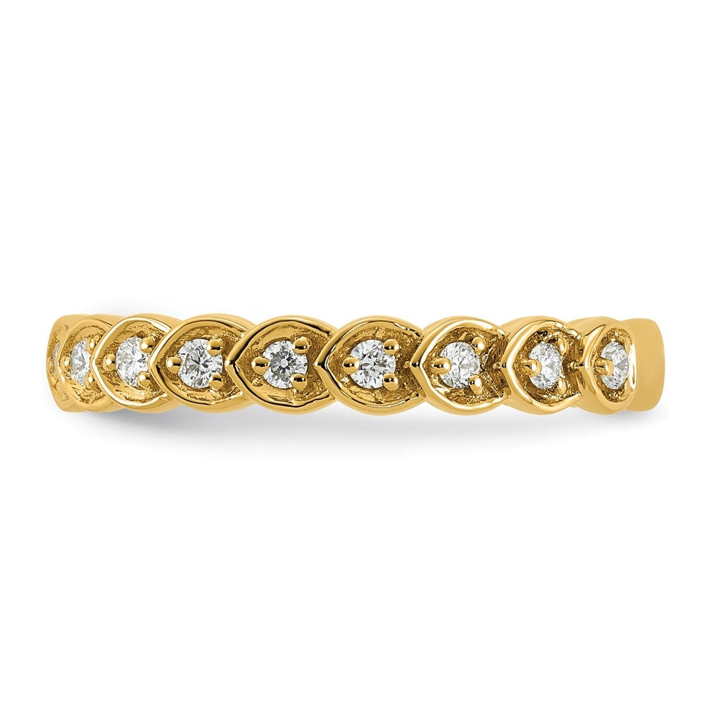 14K Yellow Gold 1/4ct Lab Grown Diamond VS+ F+ Complete Wedding Band – Elegant Jewelry Gift for Birthday, Anniversary, Engagement, Wedding