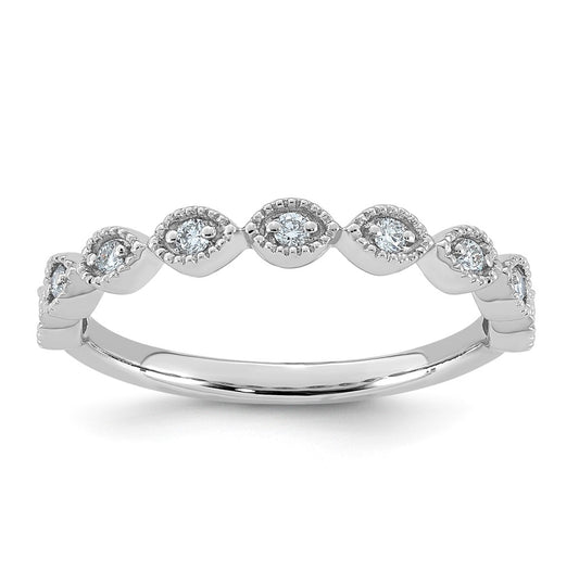 14K White Gold 1/8ct Lab Grown Diamond VS+ F+ Complete Wedding Band – Elegant Jewelry Gift for Birthday, Anniversary, Engagement, Wedding