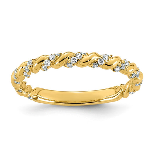 14K Yellow Gold 1/4 Cttw Lab Grown Diamond VS+ F+ Complete Wedding Band – Elegant Jewelry Gift for Birthday, Anniversary, Engagement, Wedding