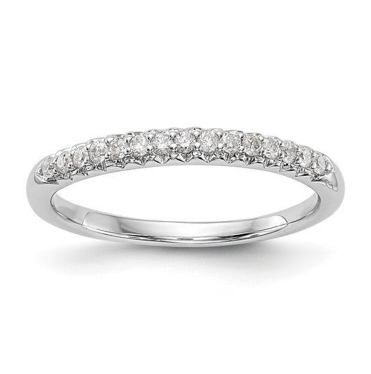 10K White Gold 1/6 carat Diamond Complete Wedding Band