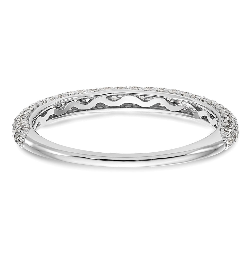 14k White Gold Diamond Wedding Band – Elegant Jewelry Gift for Birthday, Anniversary, Engagement, Wedding