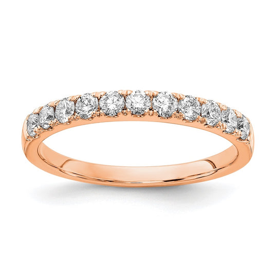 14K Rose Gold TRUE ORIGIN Lab Grown Diamond VS DEF 1/2ct Wedding Band