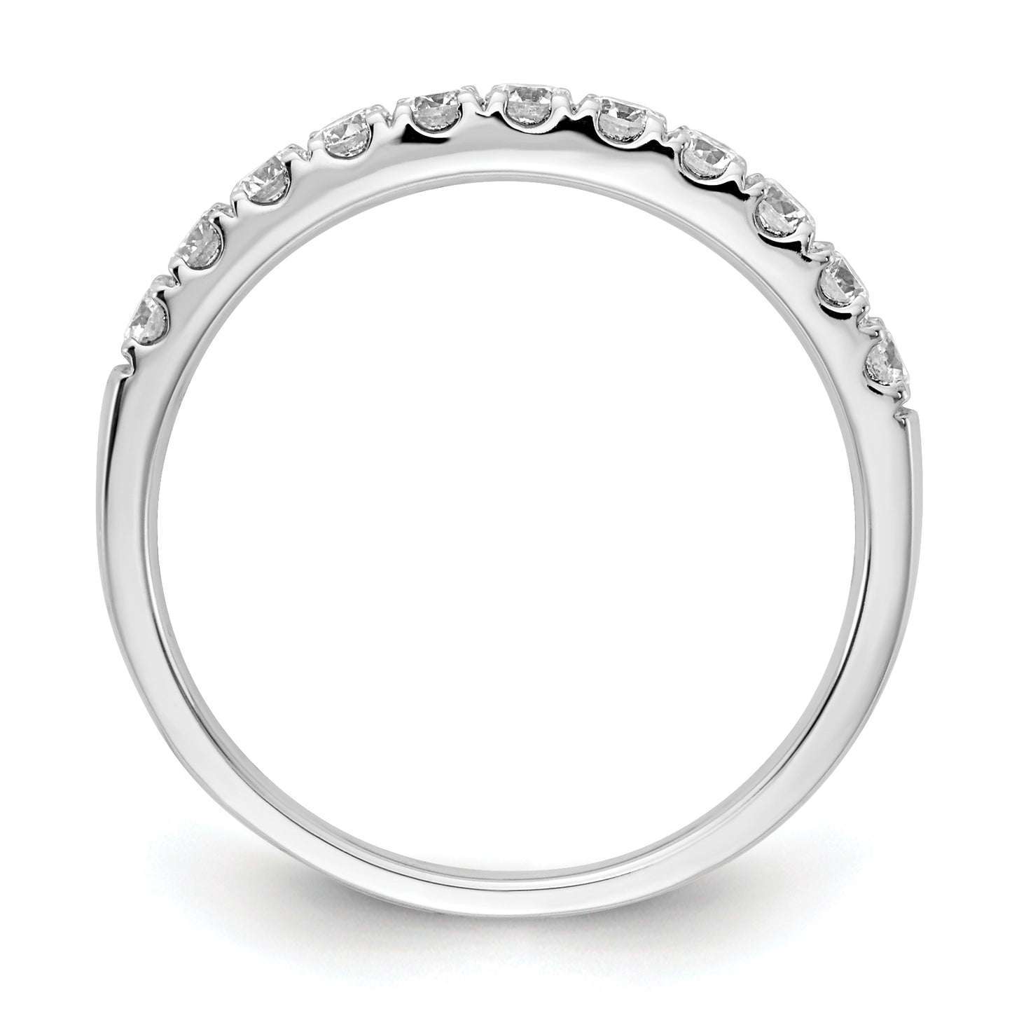 14K White Gold Lab Grown Diamond VS DEF 1/5ct Wedding Band