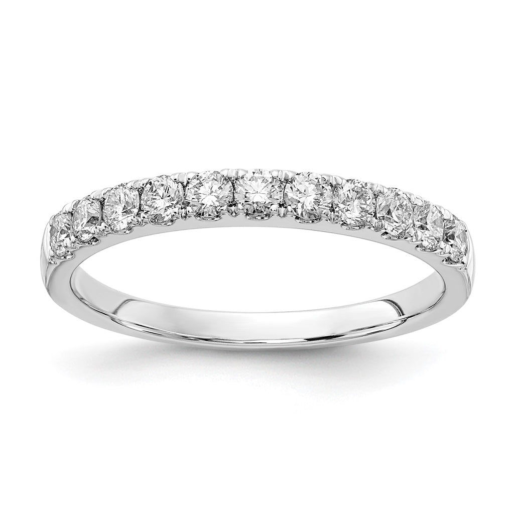14K White Gold Lab Grown Diamond VS DEF 1/5ct Wedding Band